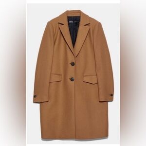 Zara camel wool coat